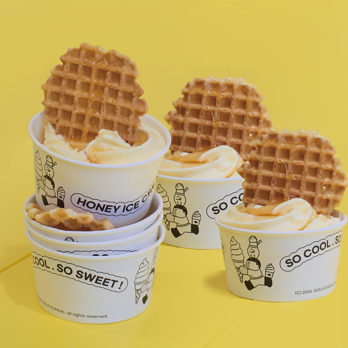 벌꿀 아이스꿀임 4개